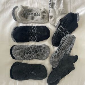 BOMBAS gripper ankle socks 4-pack, size S